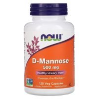 now D-Mannose 500 mg 120 Veg Capsules