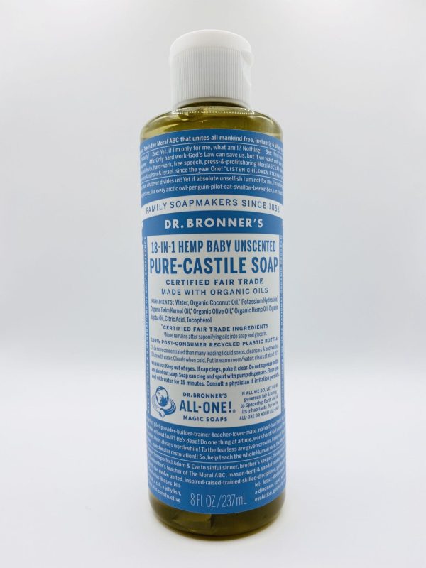 Dr. Bronner's Pure Castile Liquid Soap - Hemp Baby Unscented