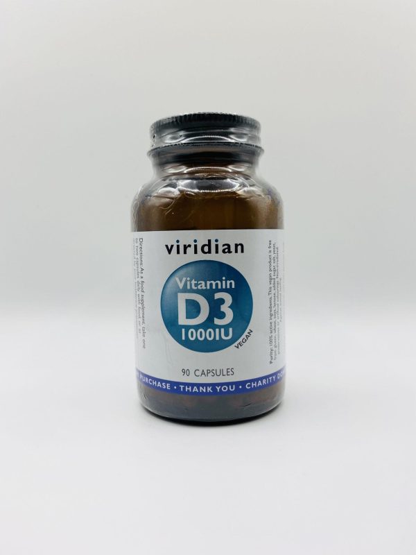 Viridian Vitamin D3 1000IU 90 capsules