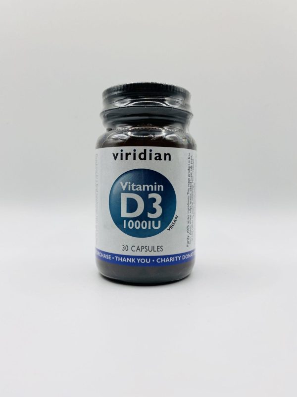 Viridian Vitamin D3 1,000IU 30 capsules