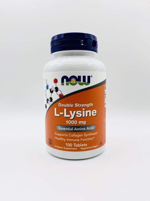 Now L- Lysine 1000 mg 100 tablets