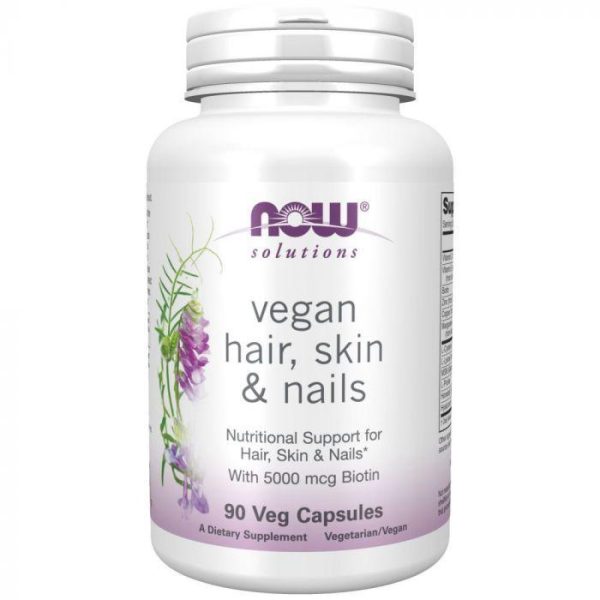 Now Vegan hair, skin & nails 90 veg capsules