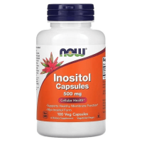 now Inositol Capsules 500 mg 100 Veg Capsules