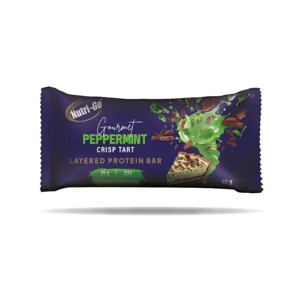 Nutri Go Peppermint Crisp tart Protein Bar 21g