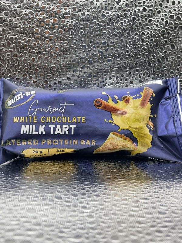 Nutri Go Gourmet White chocolate Milk Tart Protein Bar 20g