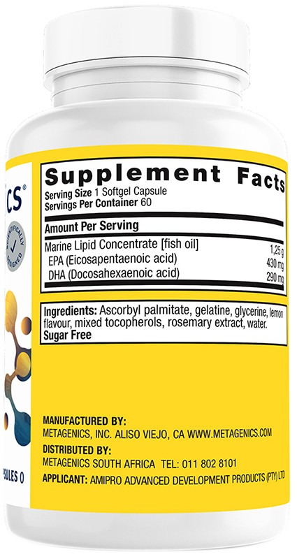 Metagenics OmegaGenics EPA-DHA 720mg 60's - Image 2