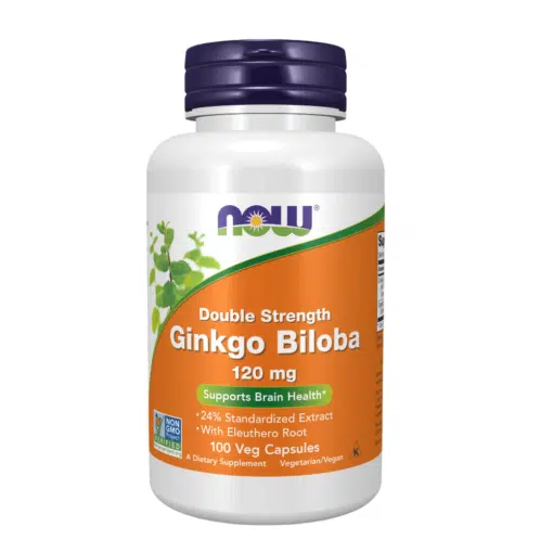 Now Double Strength Gingko Biloba 120mg 100's