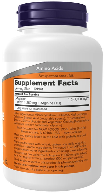 Now Double Strength L-Arginine 1000mg 120's - Image 2