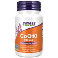 Now CoQ10 with Hawthorn Berry 100mg 30 Veg Capsules
