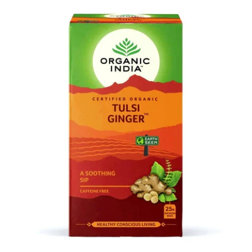 Organic India Tulsi Ginger Tea 25 Tea Bags